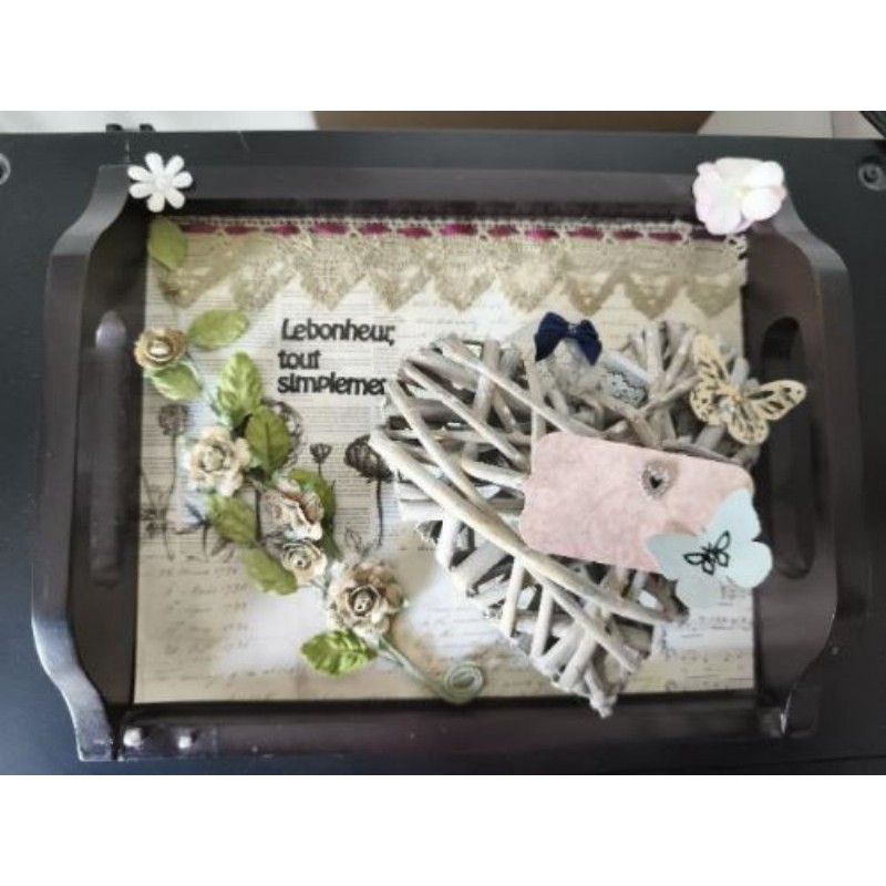 Plateau/ tableau decoration