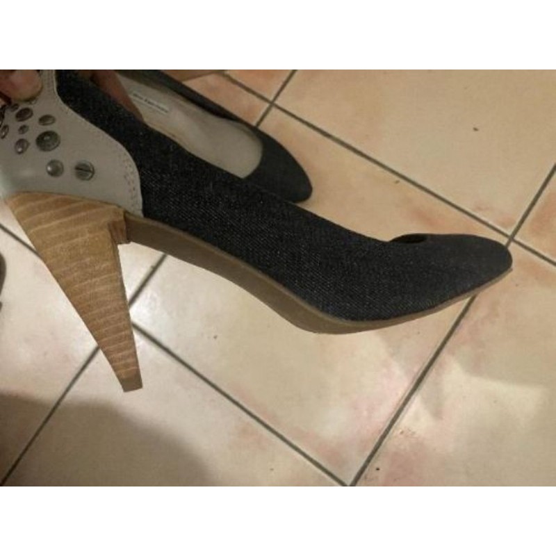 Chaussures talons, jean bleu, neuf, taille 41,Calvin Klein 