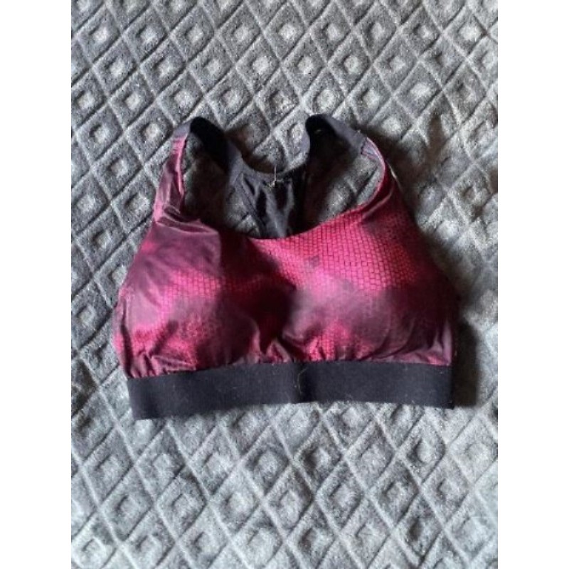 Brassière noire et rose Domyos Taille M