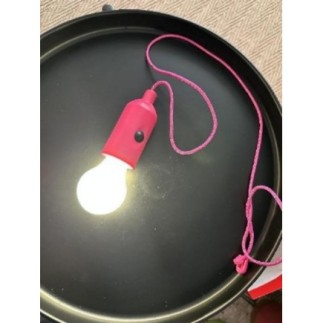 Lampe ampoule rose