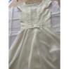 ROBE ECRU HAUT DENTELLE  T.36