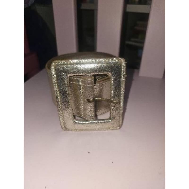 Ceinture NafNaf doré en cuir