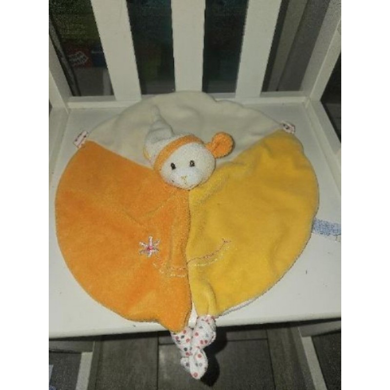 Doudou orange et beige Gipsy