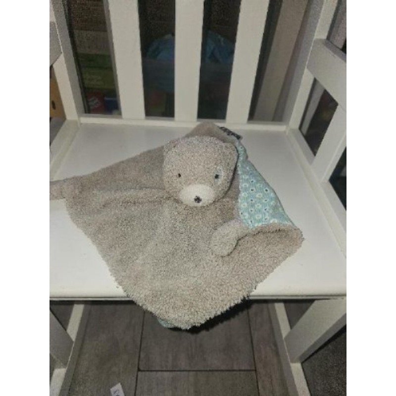 Doudou marron purs et bleu à poids 