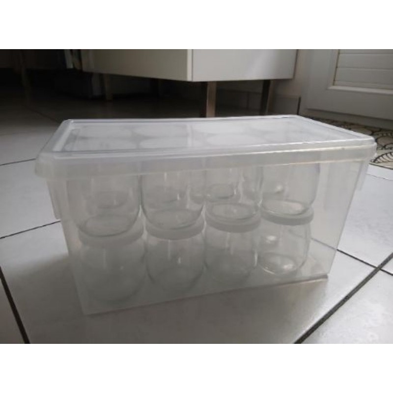 Pots en verre pour yaourtière lot de 16 pots