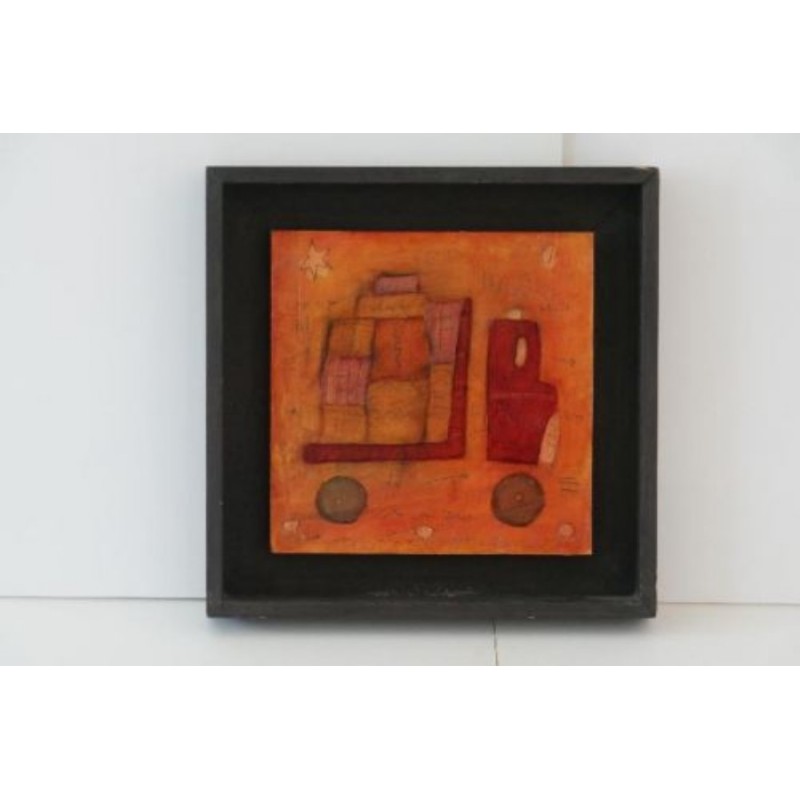 TABLEAU - CAMION - A LASK - 20X20CM