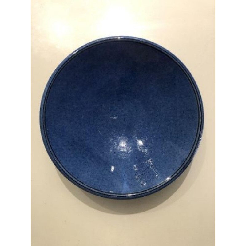 COUPE CÉRAMIQUE VERNISSÉE  BLEU - 25CM