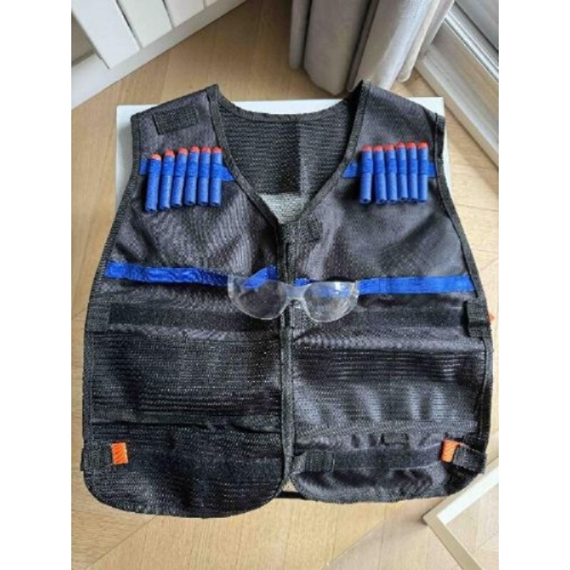 GILET +  LUNETTES PROTECTION NERF 