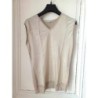 Haut en soie beige ARMAND VENTILO taille XL (petit)