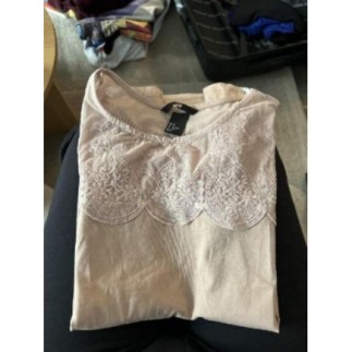 T-shirt rose poudre H&M -...