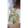 Salopette verte + tea shirt jaune, 3 mois