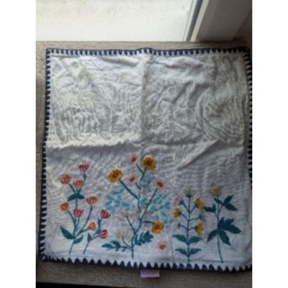 Housse de coussin fleurie...