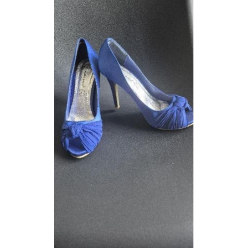 Chaussures de soirée à talon bleu T39
