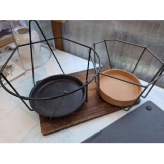 Supports jardinière metal