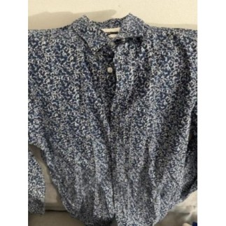 Chemise homme à fleur bleue...