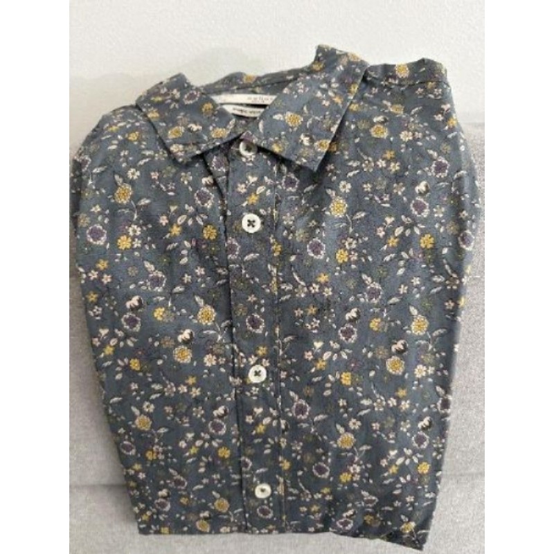 Chemise homme grise à fleurs taille 40 marque Celio 