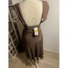 Robe cérémonie avec étole - soie - mango - taille L