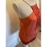 Top caroll - taille 40 - orange 
