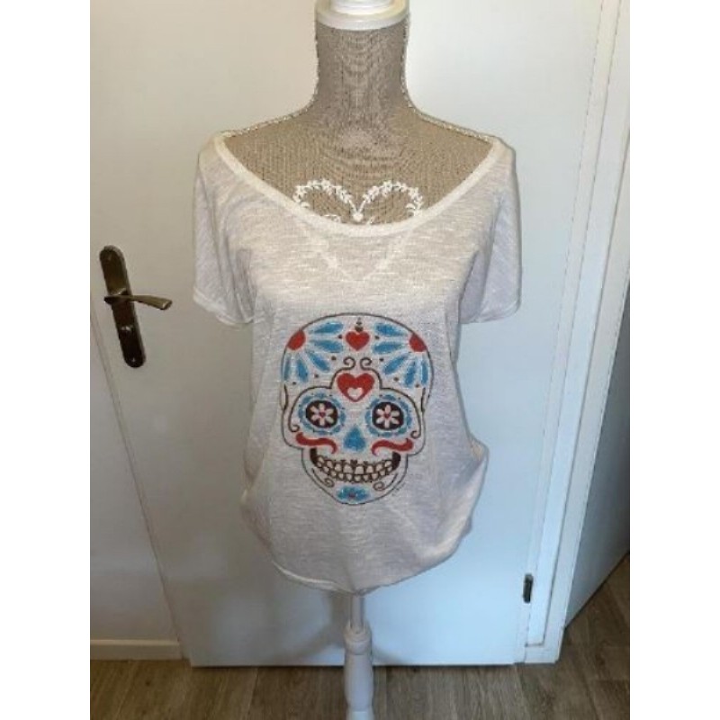 Tee-shirt Agatha - blanc - taille L
