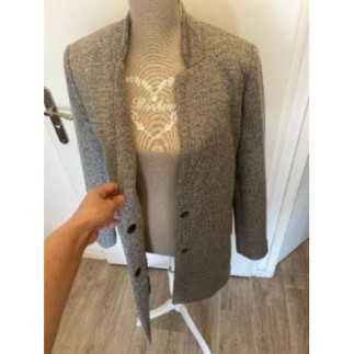Veste longue camaieu -...