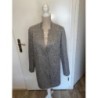 Veste longue camaieu - grise - taille 40