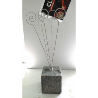 Porte photos socle en pierre