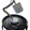 Lampe blanche et bois