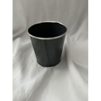 Pot de fleurs gris