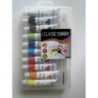 BOITE GOUACHE 10 COULEURS + PINCEAU  - LOT 1