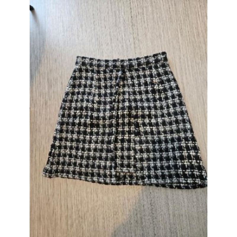 Jupe Daniel HECHTER Noir et Blanc à carreaux Taille 42