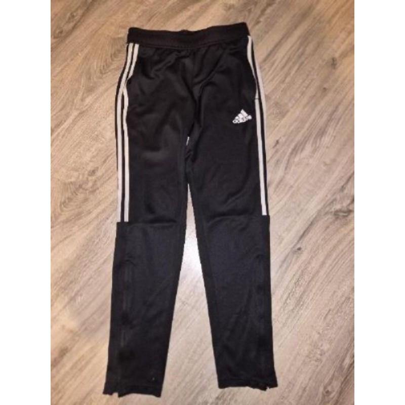 Pantalon running  noir Adidas avec bande blanche Taille S/M