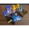 Lot accessoires aquarium / poissons rouges + produits d’entretien 