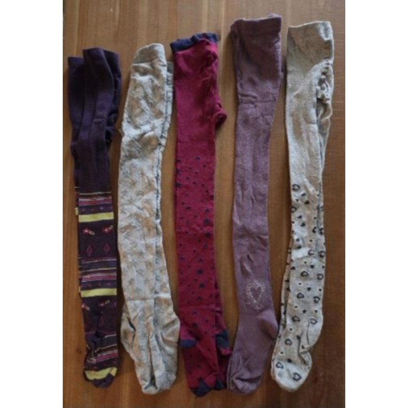  Lot de 5 Collants 31/34 