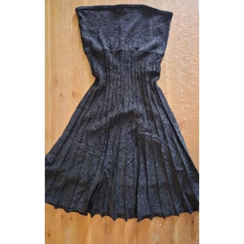 Robe bustier noire pailletée ZARA taille M 