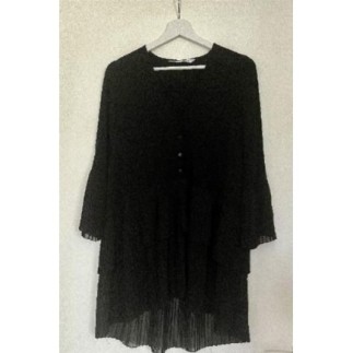 Robe noire Zara - col V à...