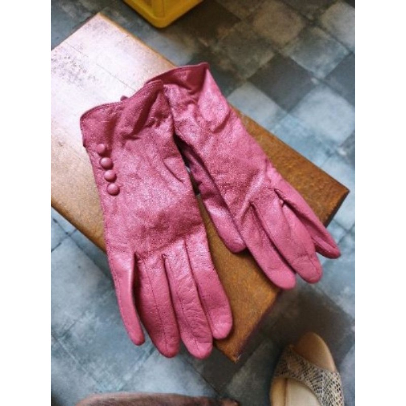 Gants en cuir fourrés 