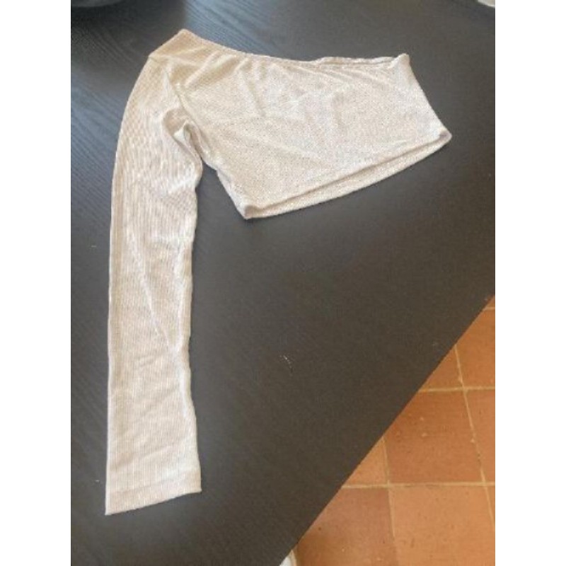 Haut blanc 1 manche taille 10 ans 