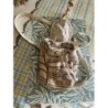 petit sac à dos Bolivien avec motifs beige-marron fait main