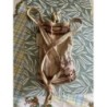 petit sac 1 poche Bolivien avec motifs beige-marron