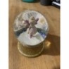 boule à confettis lumineuses avec une petite fée en paillettes  dorées - neuf