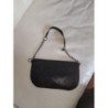 Sac pochette cuir noir naf naf chaînes 