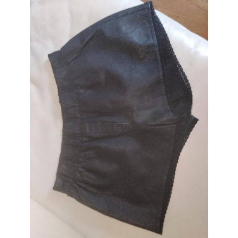 Short 36/38 bel air cuir d'agneau noir 