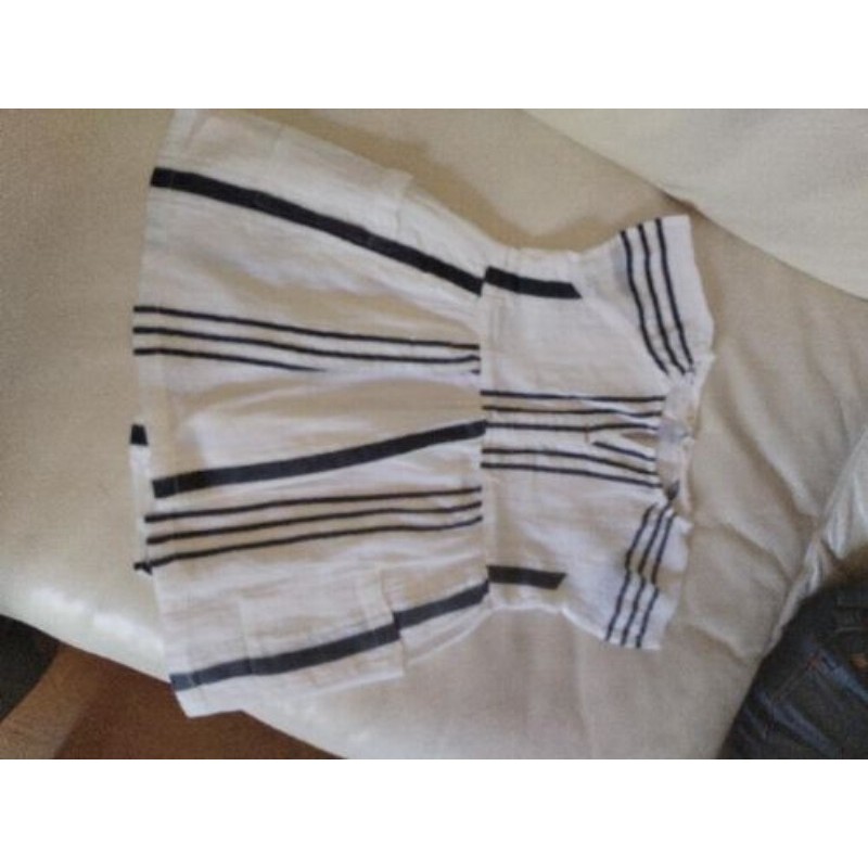 Robe 3-4ans mango blanc et rayé jean 