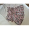 Blouse 4-5ans monoprix crêpe rose et fleurs sans manches 