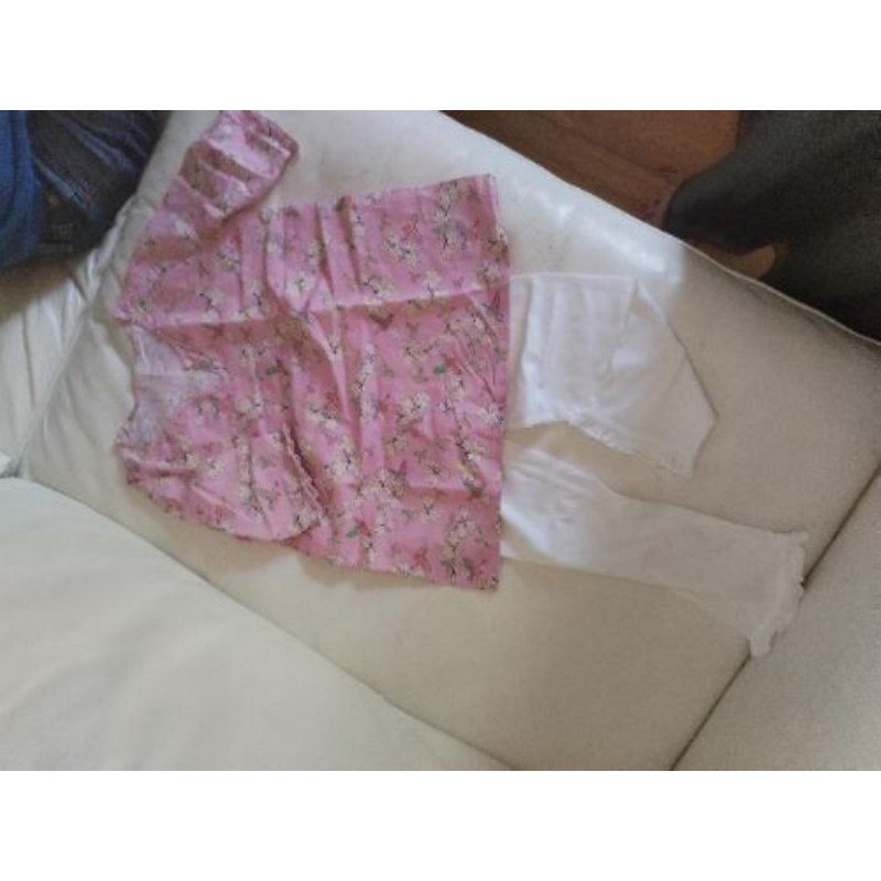Pyja-court 4-5ans linvosges blanc et rose 