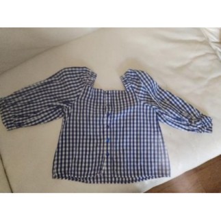 Top zara 5-6ans vichy bleu...