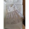 Robe cérémonie Lola Palacios 6 ans blanc et fleurs volants 