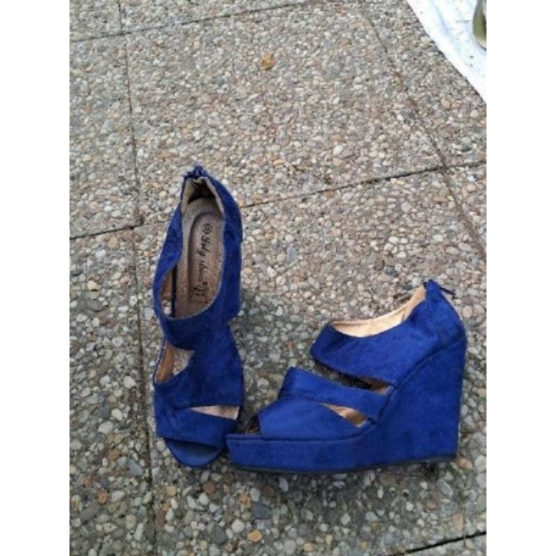 Chaussures bleu marine  compensées p40 Lily shoes