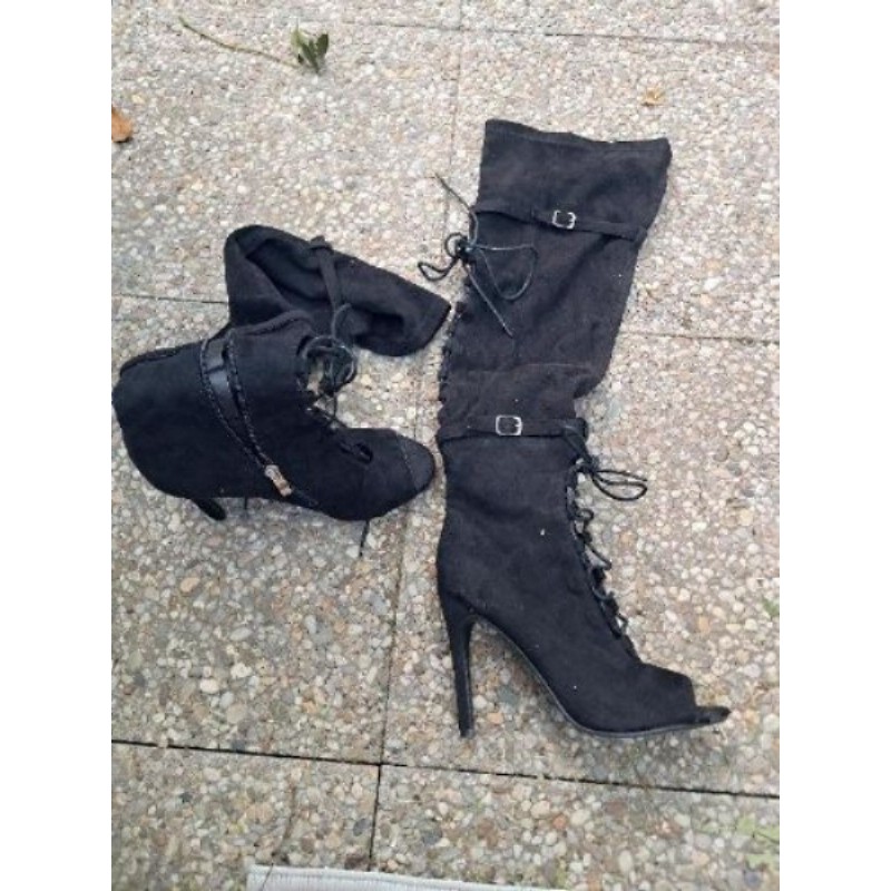 Bottes noires à talon p39 Doli Berry
