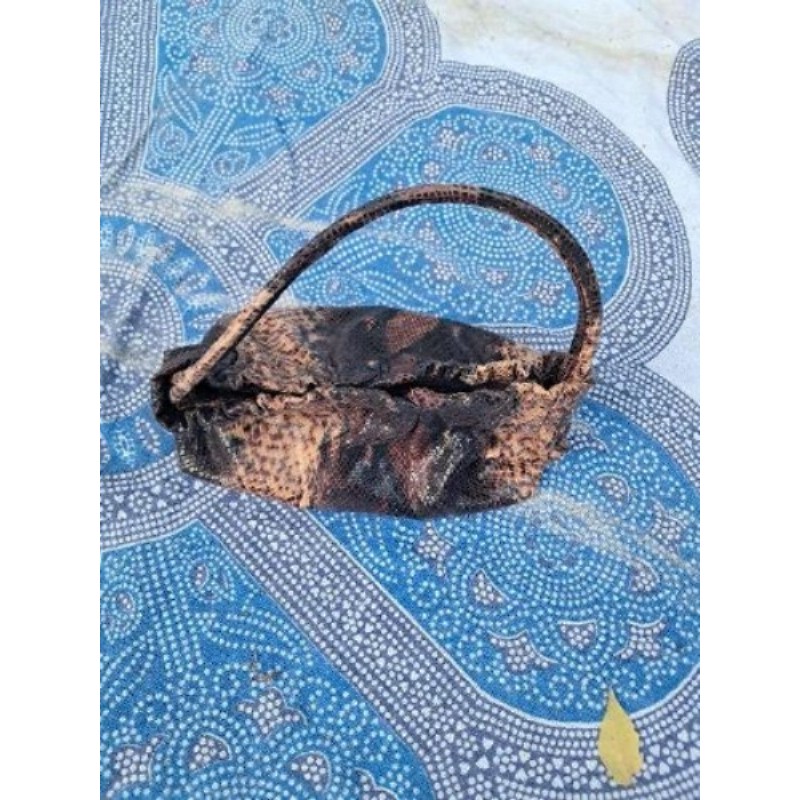  Petit Sac à main marron  serpent 